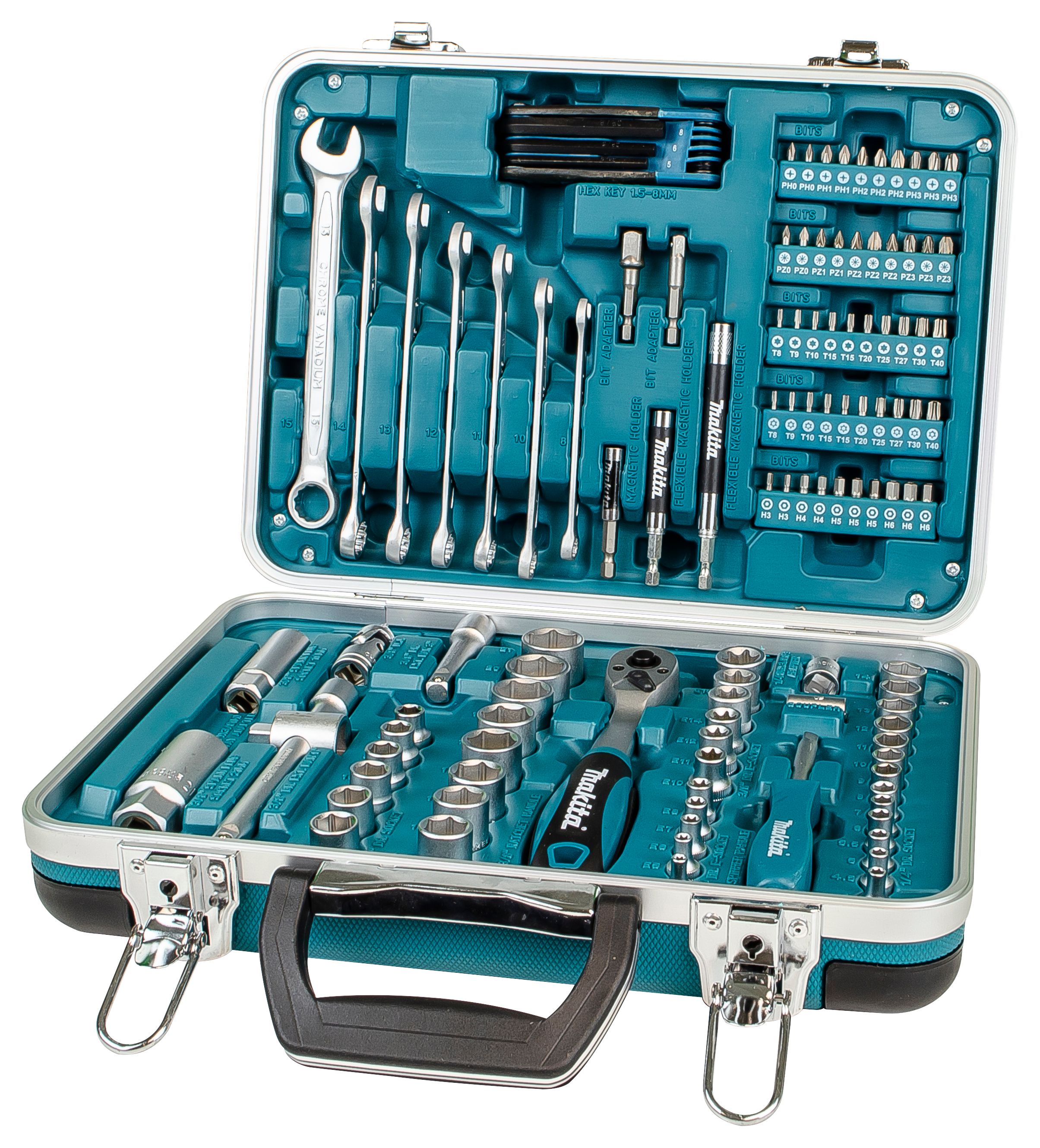 Makita P-90635 118 Piece General Maintenance Tool kit