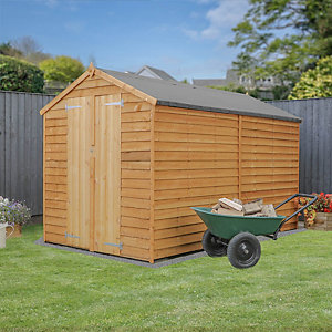 Mercia 10 x 6ft Windowless Overlap Apex Shed with Assembly