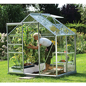 Vitavia Venus 6 x 4ft Toughened Glass Greenhouse with Steel Base