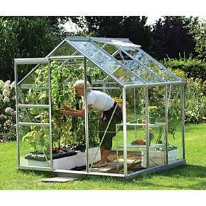 Vitavia Venus 6 x 6ft Toughened Glass Greenhouse with Steel Base