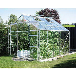 Vitavia Jupiter 8 x 10ft Toughened Glass Greenhouse with Steel Base