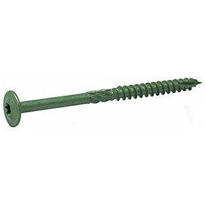Wickes Timber Drive Tx Washer Head Green Screw - 7x150mm Pack Of 25