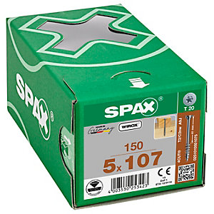 Spax Tx Washer Head Wirox Screws - 5.0x107mm Pack Of 150