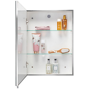 Croydex Finchley Single Door Bathroom Cabinet - 670 x 400mm