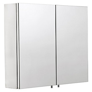 Croydex Finchley Double Door Bathroom Cabinet - 670 x 600mm