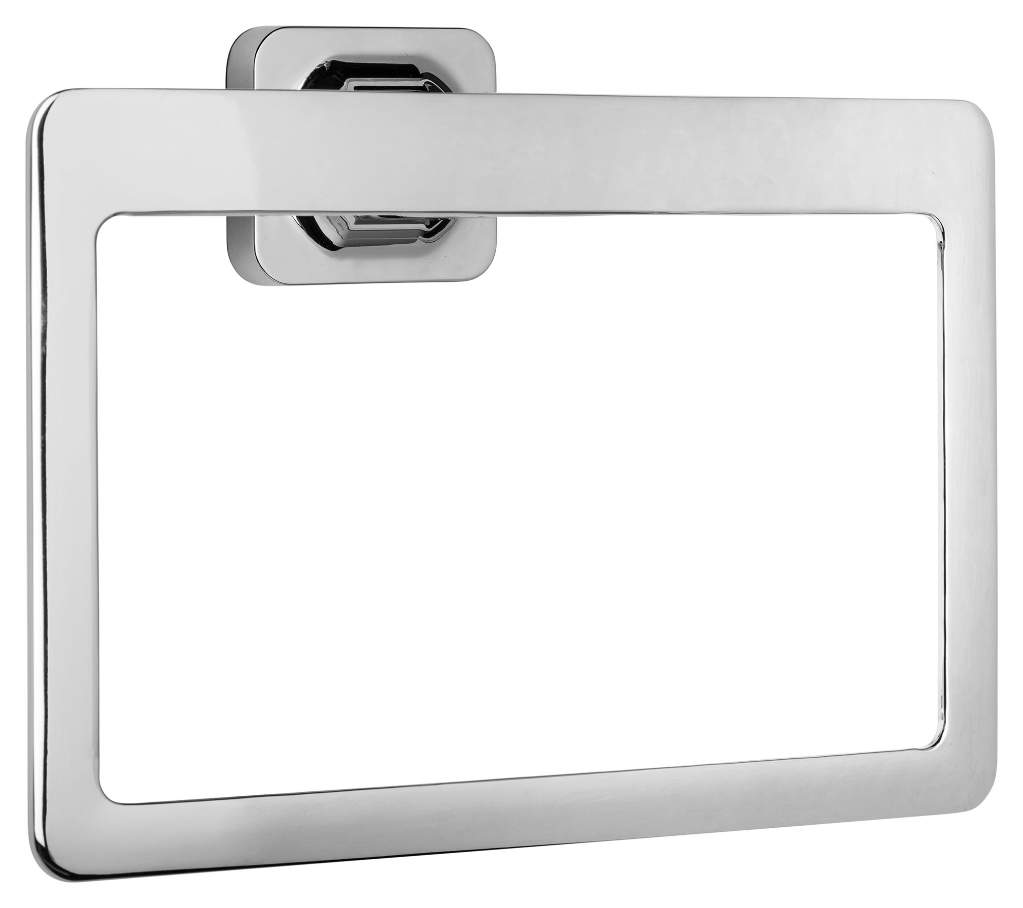 Croydex Flexi-Fix™ Shoreditch Bathroom Towel Ring - Chrome