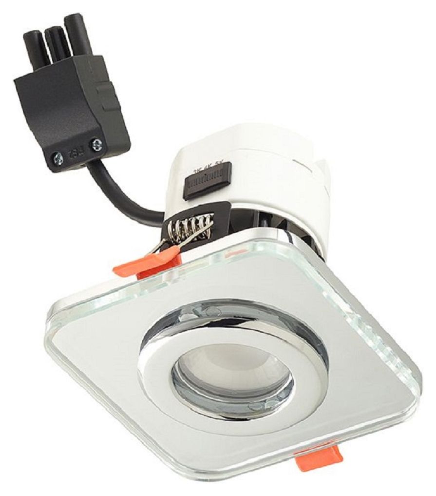 Wickes Square Clear Glass Downlight