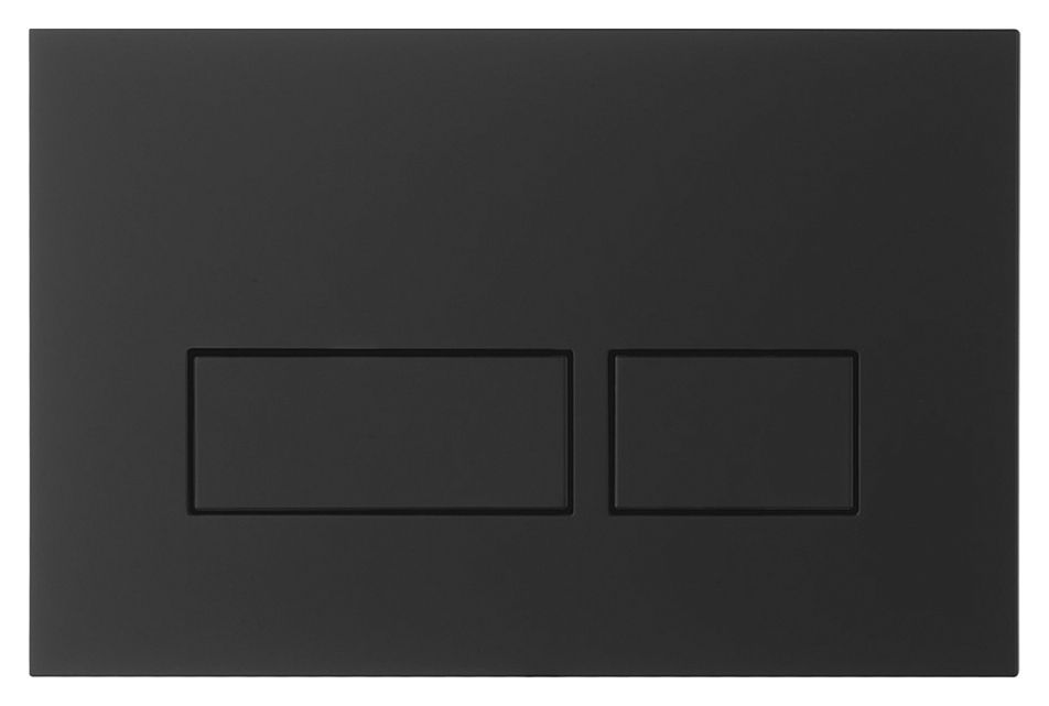 Abacus Flush Plate For Bathrooms - Black