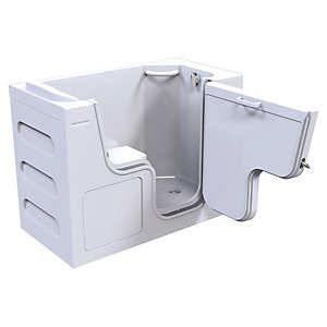 Wickes Serenity Right Hand Straight Wide Door Easy Access Bath - 1300 x 660mm