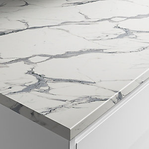 Wickes Marble Veneto Laminate Bathroom Worktop - 2m x 337mm x 28mm
