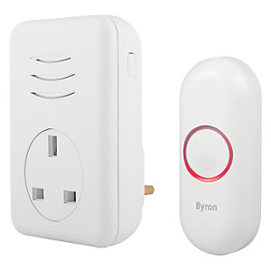 Byron 150m Plug-through Wireless Doorbell set