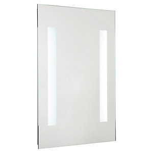 Croydex Malham Battery LED Bathroom Mirror - Silver