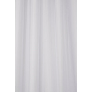 Croydex Hook 'n' Hang Bathroom Shower Curtain - White