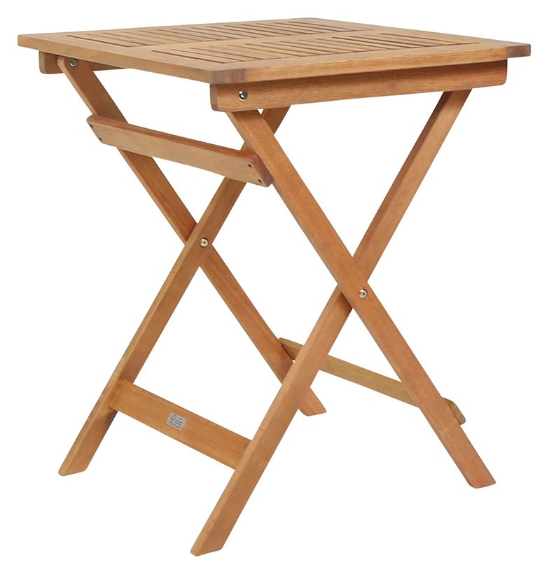 Charles Bentley FSC Eucalyptus Square Folding Garden Bistro Table