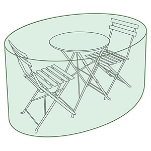 Charles Bentley Small Round Tarpaulin Garden Furniture Set Cover - Green