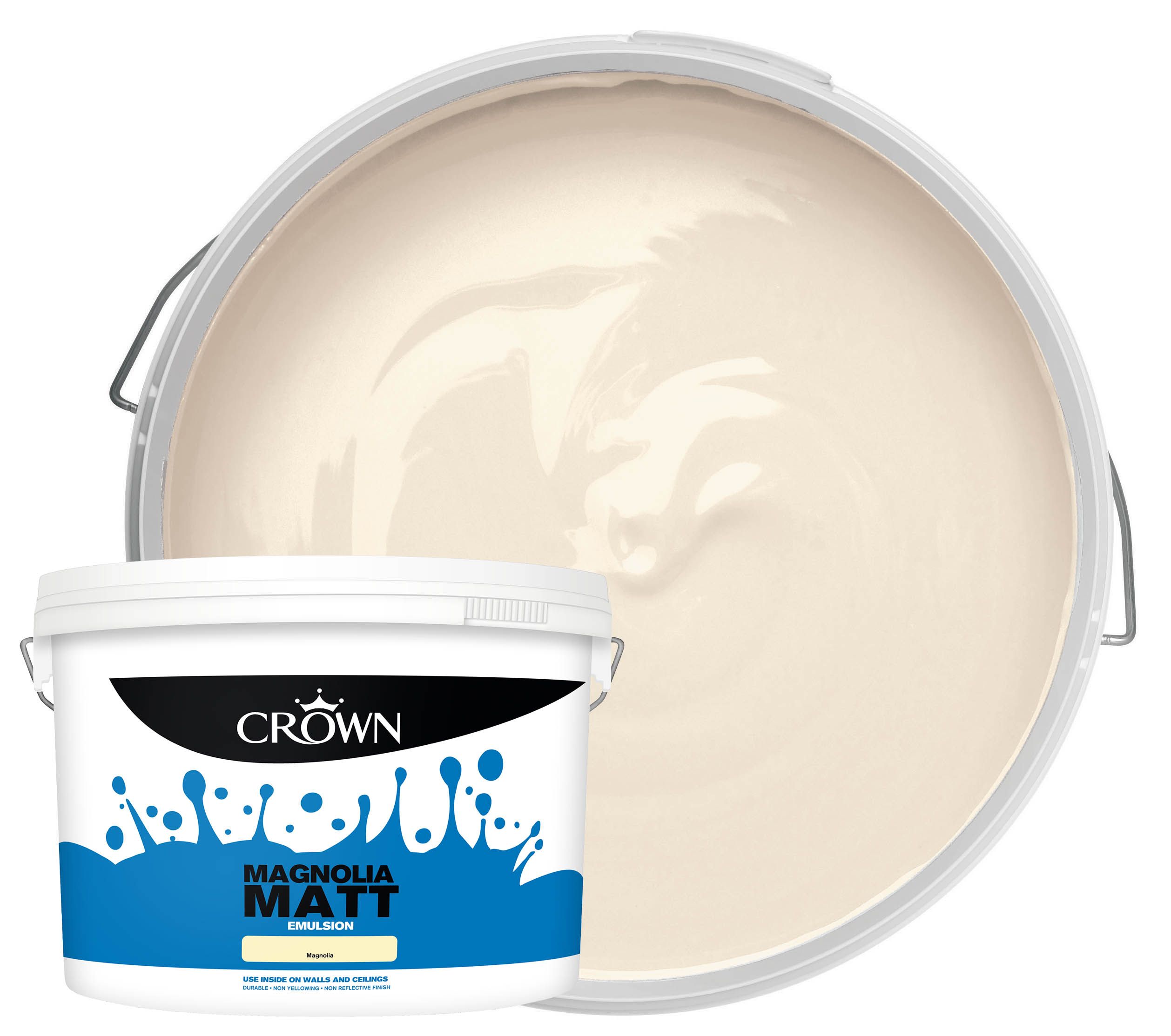 Crown Matt Emulsion Paint Magnolia 10l