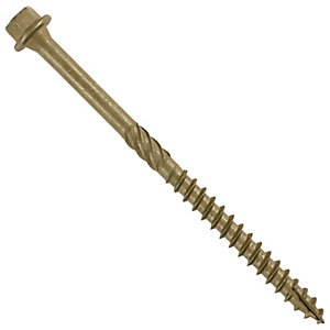 Timco In-dex Timber Screws Hex Green 6.7 X 87mm 50 Pack
