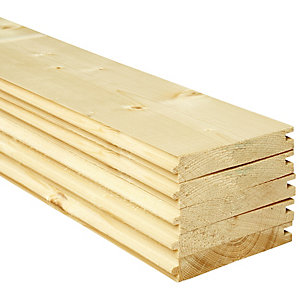 Image of Wickes PTG Floorboards - 18 x 144 x 1800mm - Pack of 5