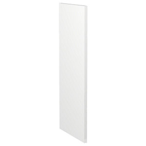 Wickes Vermont Gloss White Wall Decor End Panel - 18mm