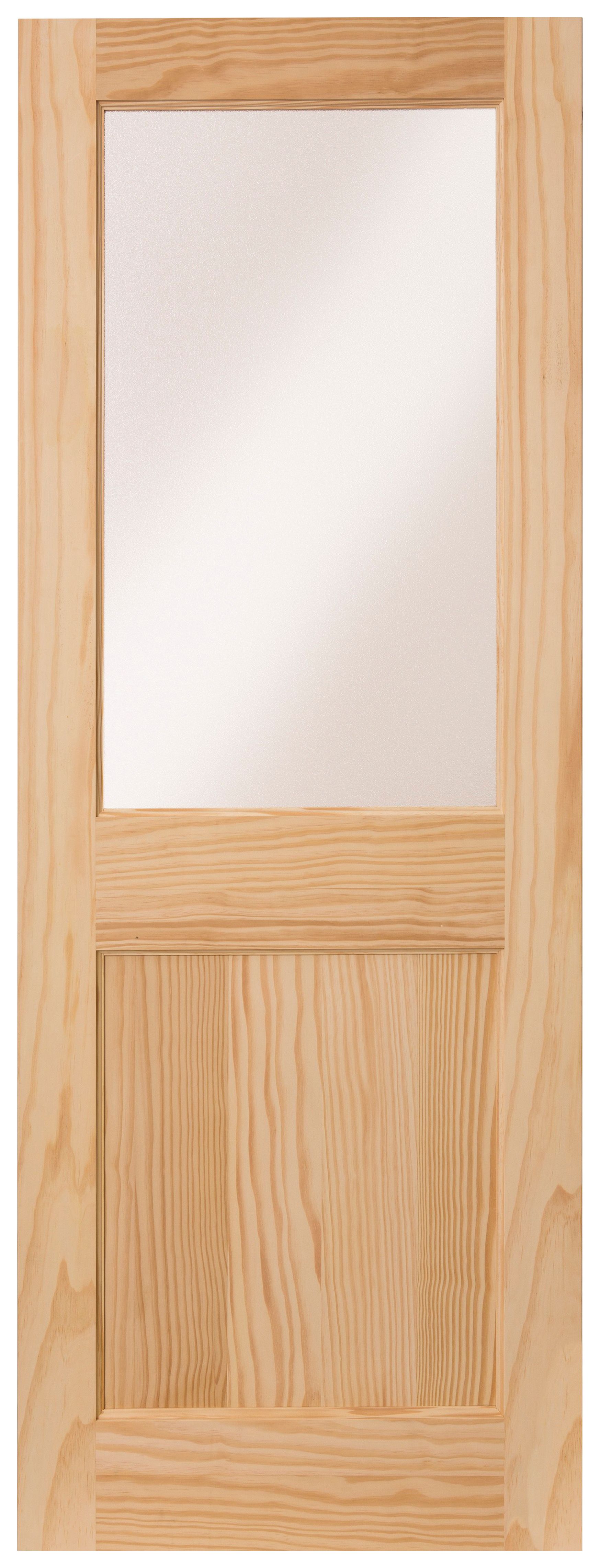 Wickes Tamar External 1 Panel Glazed Pine Door - 2032 x 813mm