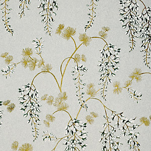 Arthouse Wisteria Floral Neutral & Gold Wallpaper 10.05m x 53cm