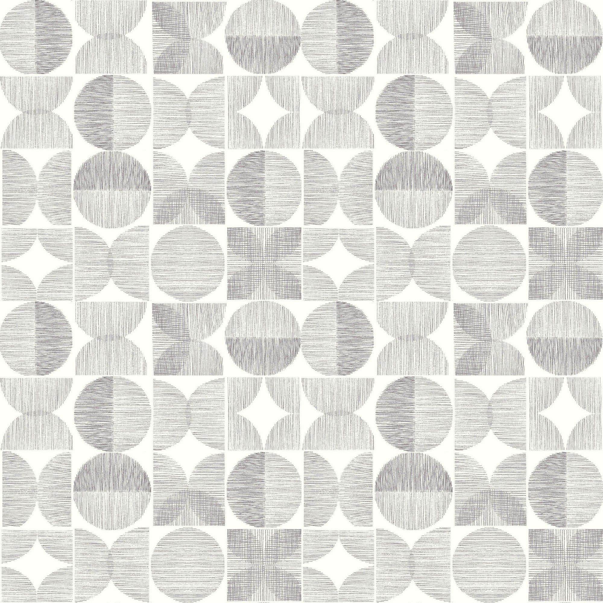 Arthouse Retro Circle Grey Wallpaper 10.05m x 53cm