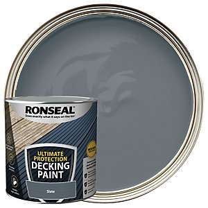 Ronseal Ultimate Protection Slate Decking Paint - 2.5L