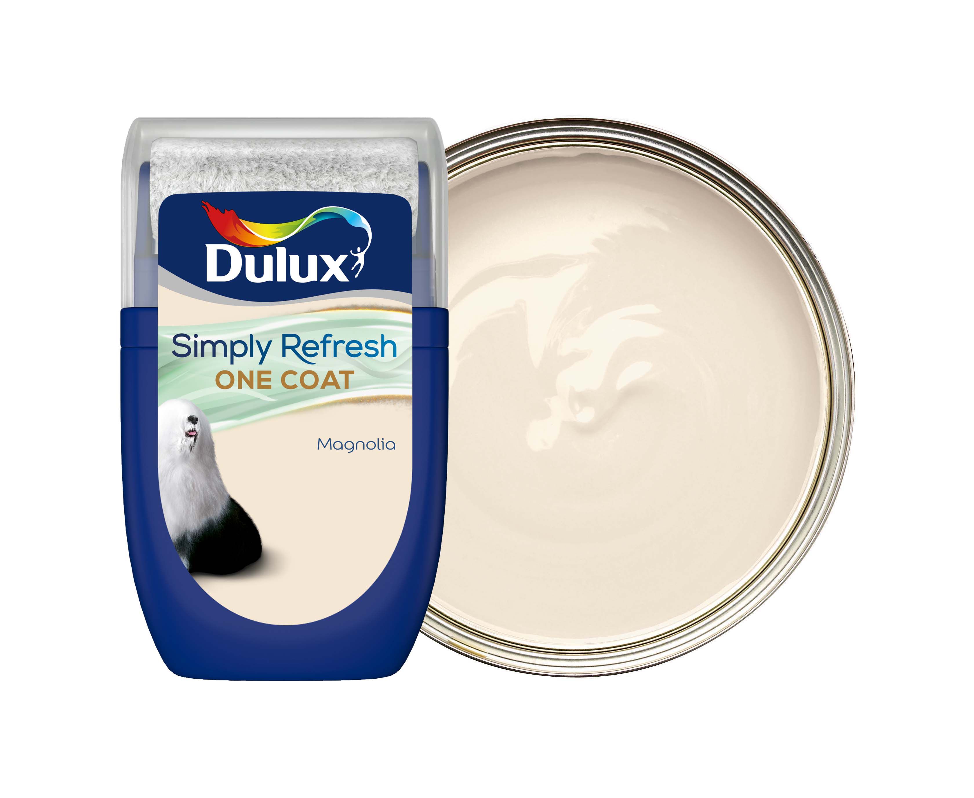 Dulux Simply Refresh One Coat Paint - Magnolia Tester Pot - 30ml