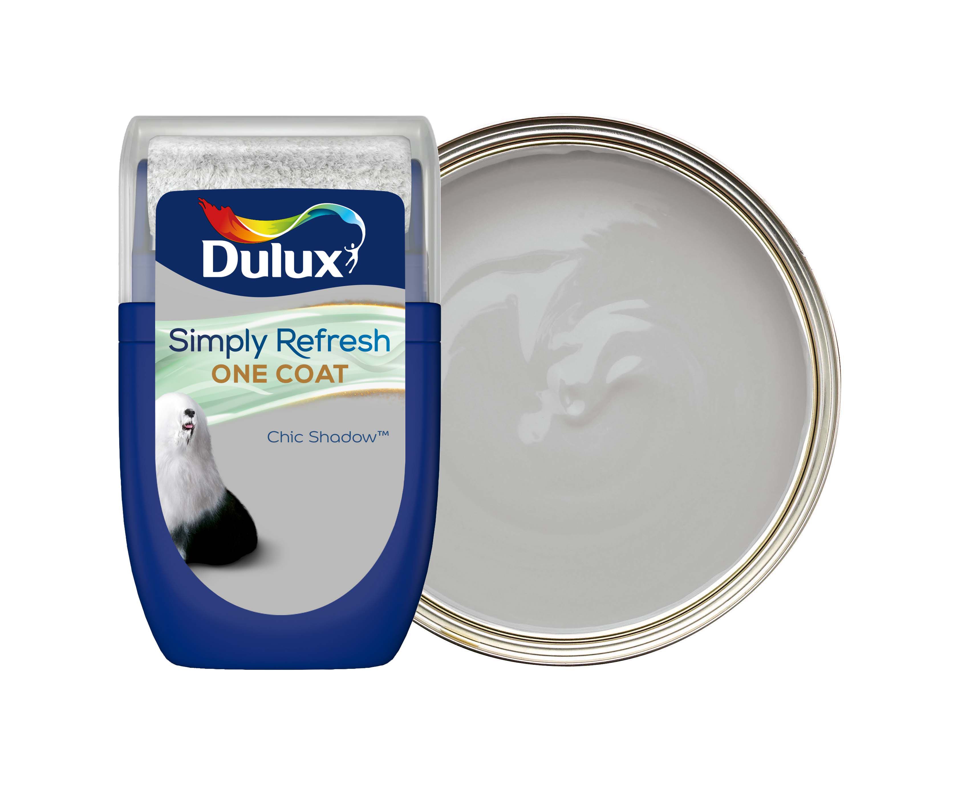 Dulux Simply Refresh One Coat Paint - Chic Shadow Tester Pot - 30ml