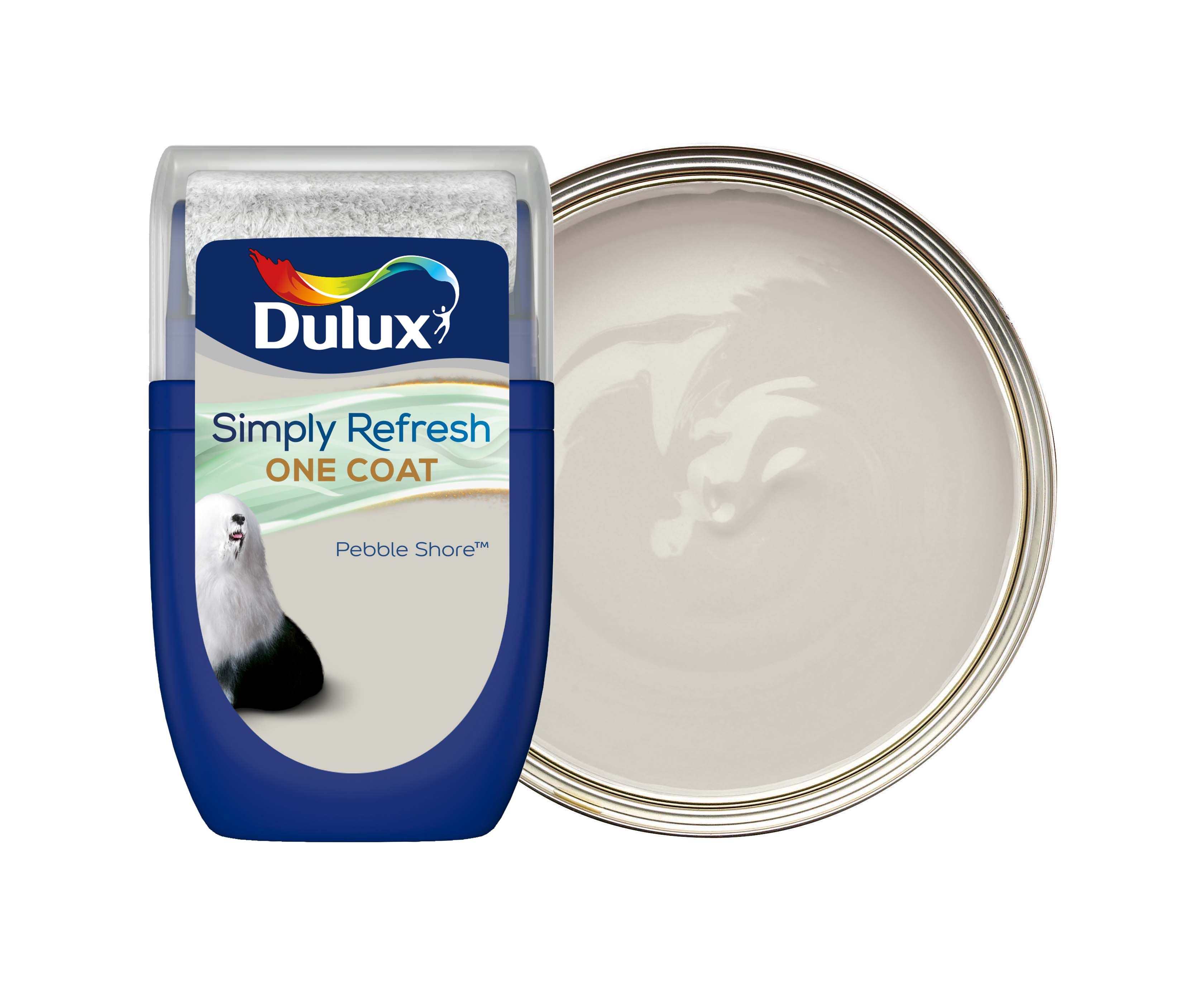 Dulux Simply Refresh One Coat Paint - Pebble Shore Tester Pot - 30ml