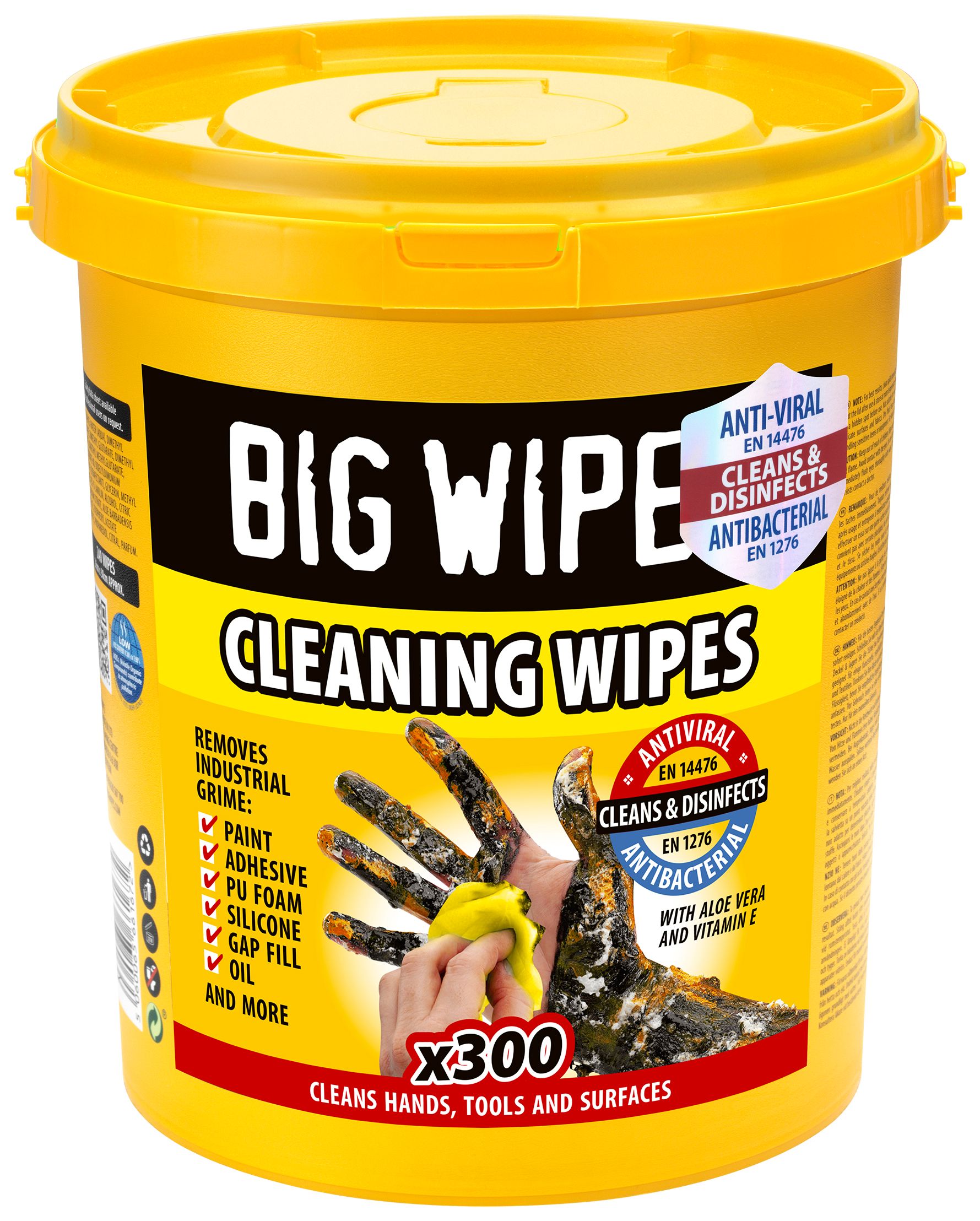 Image of Big Wipes Trade Cleaning Wipes - Bucket of 300
