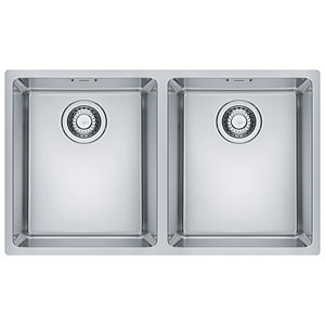 Franke Maris 2 Bowl Kitchen Sink - Stainless Steel