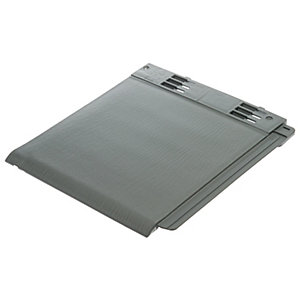Envirotile Grey Plastic Tile - 365 x 335 x 12mm, Pack of 10