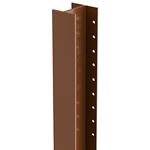 Image of DuraPost Steel Fence Post Sepia Brown - 55mm x 54mm x 2.4m