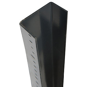 Image of DuraPost Steel Fence Post U Channel Anthracite Grey - 56mm x 30mm x 1.8m