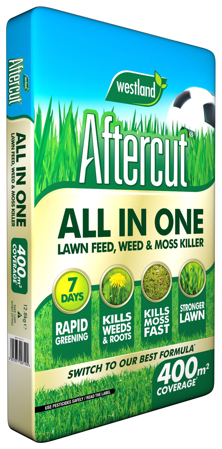 Westland Aftercut All In One Lawn Feed  Weed & Moss Killer - 400m²