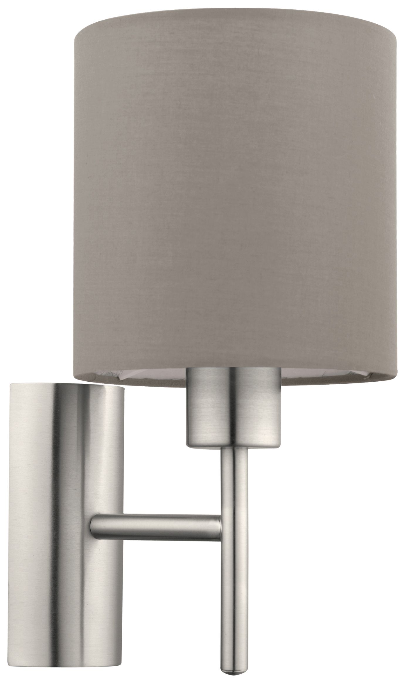 Eglo Pasteri Taupe Wall Light with Switch - 60W