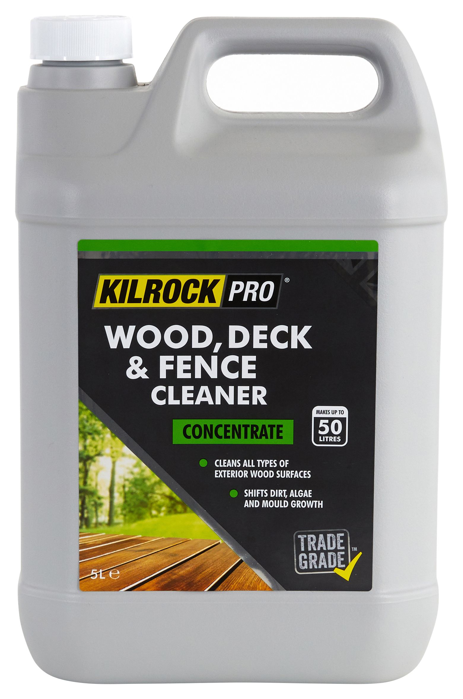 Image of KilrockPRO Wood Deck & Fence Cleaner - 5L