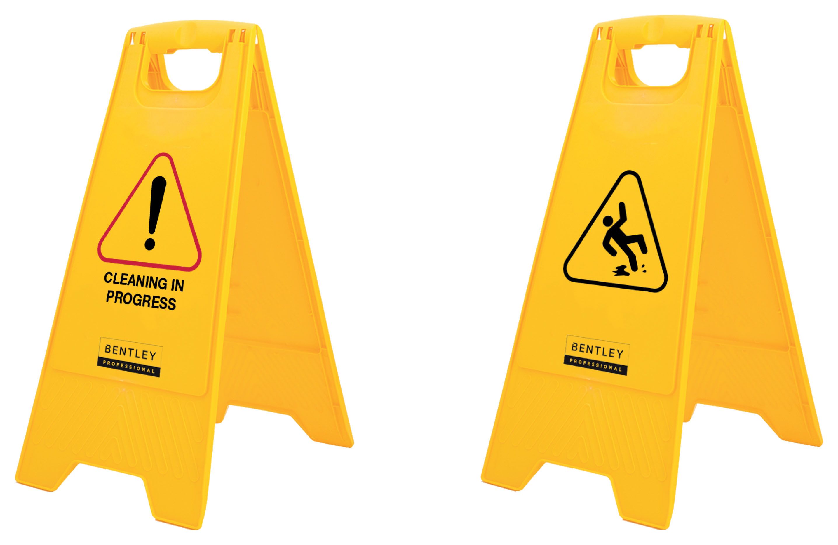 Image of Cleaning in Progress Yellow Floor Sign