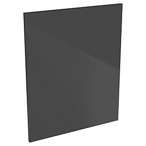 Orlando Dark Grey Gloss Slab Appliance Door (B) - 600 x 731mm