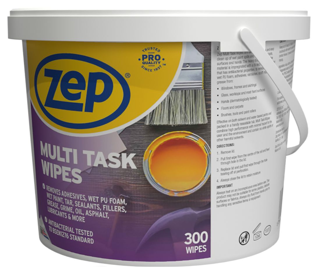 Image of Zep Multi Task Wipes - Pack of 300