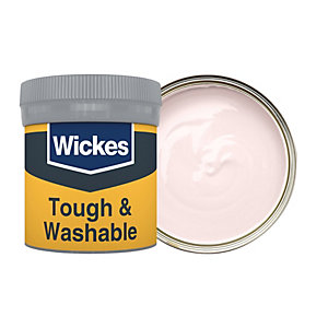 Wickes Blush - No. 600 Tough & Washable Matt Emulsion Paint Tester Pot - 50ml
