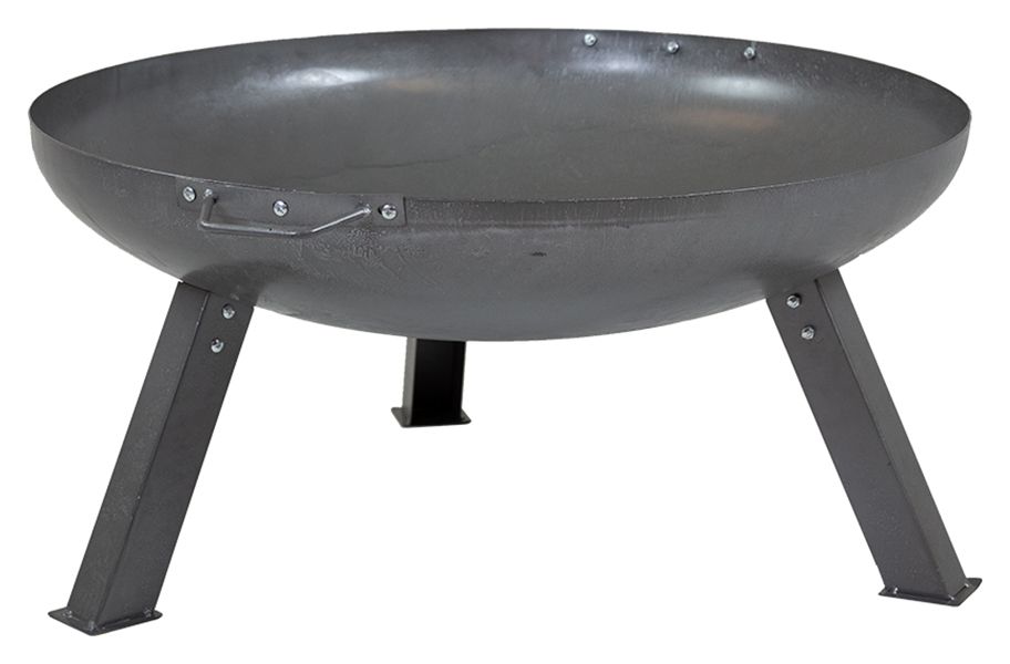 Charles Bentley 80cm Large Round Outdoor Fire Pit - Oil Finished