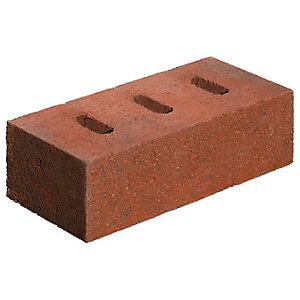 Marshalls Red/Black Portmore Claret Perforated Facing Brick - 215 x 100 x 65mm - Pack of 416