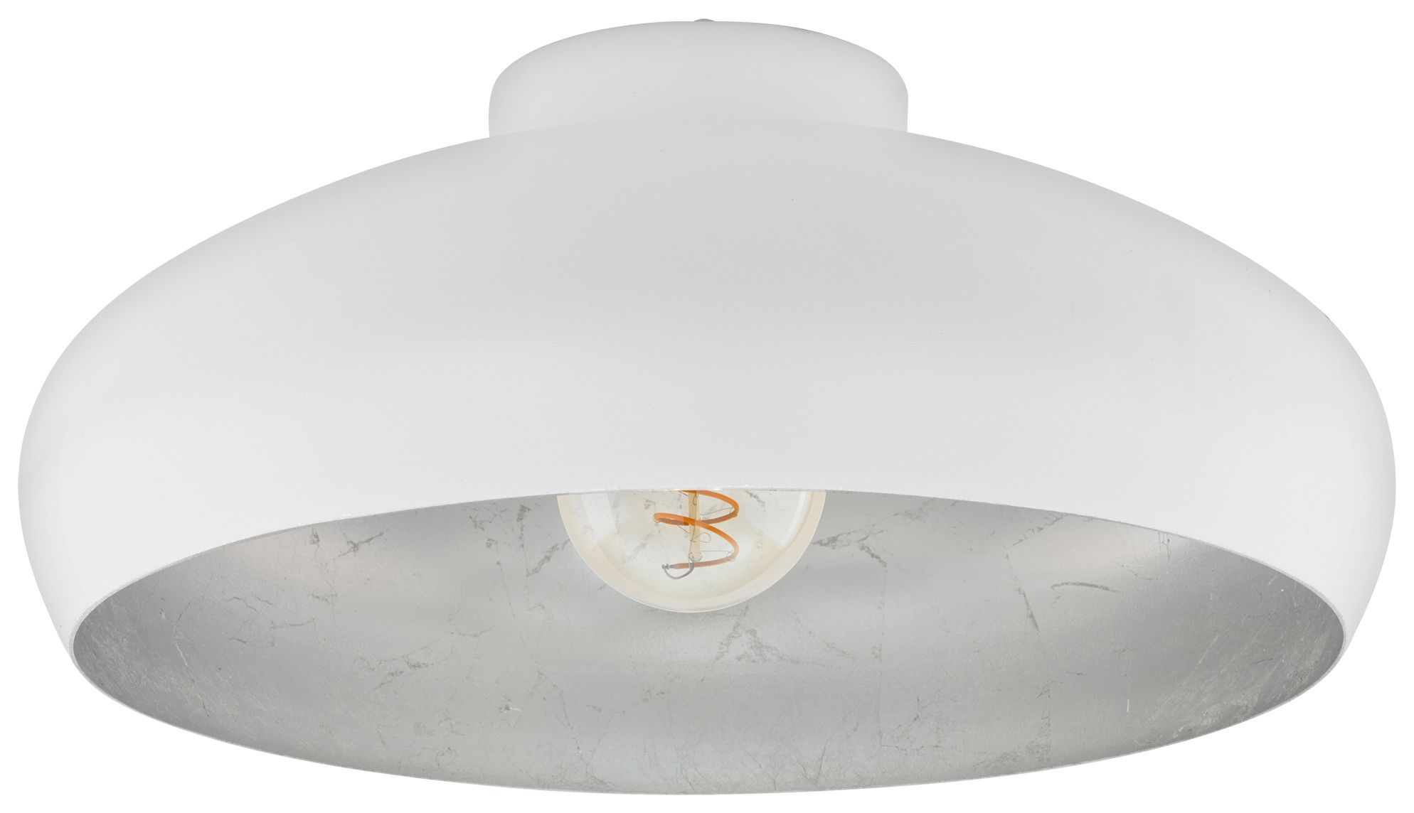 Eglo Mogano White & Silver Ceiling Light