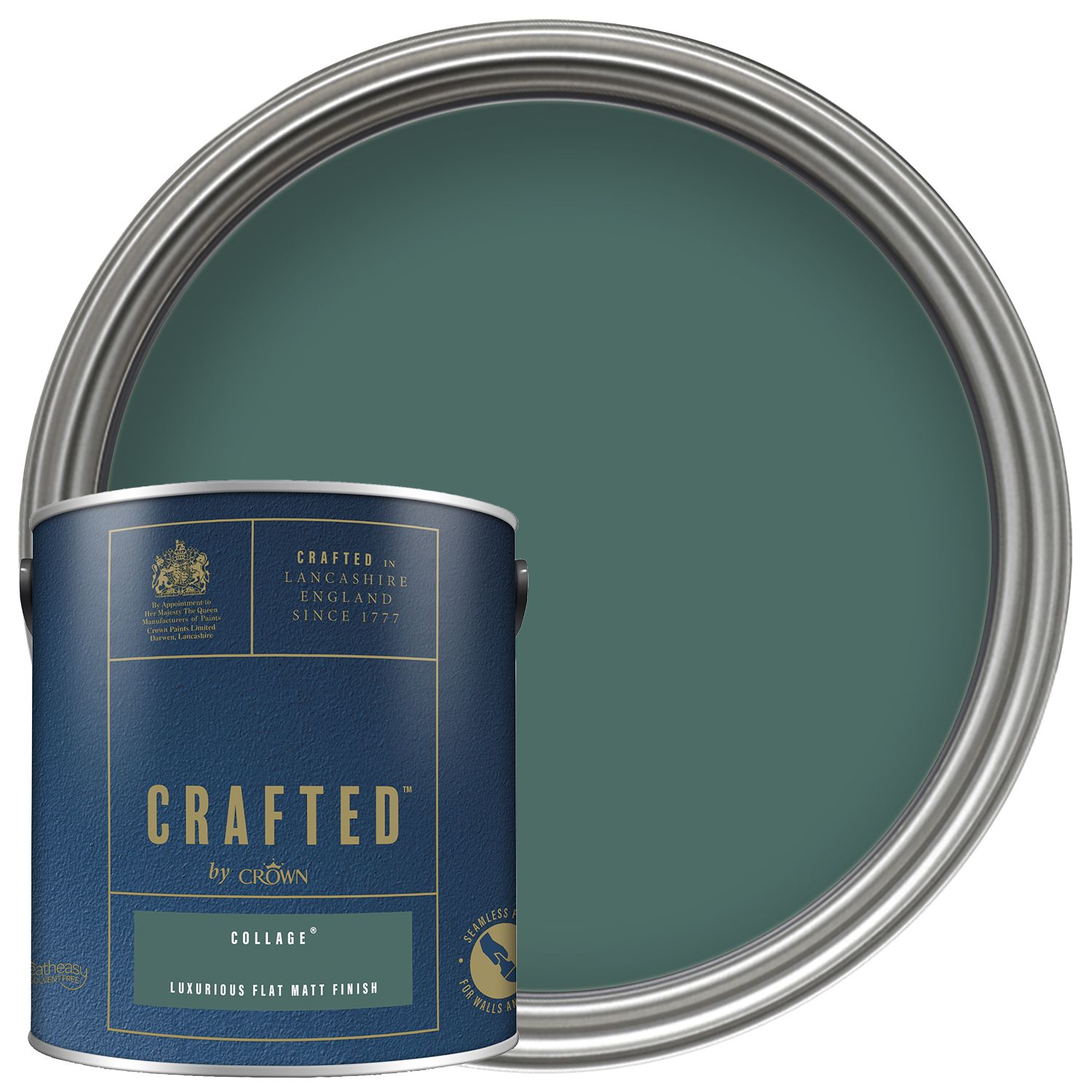 CRAFTED™ by Crown Flat Matt Emulsion Interior Paint - Collage™ - 2.5L