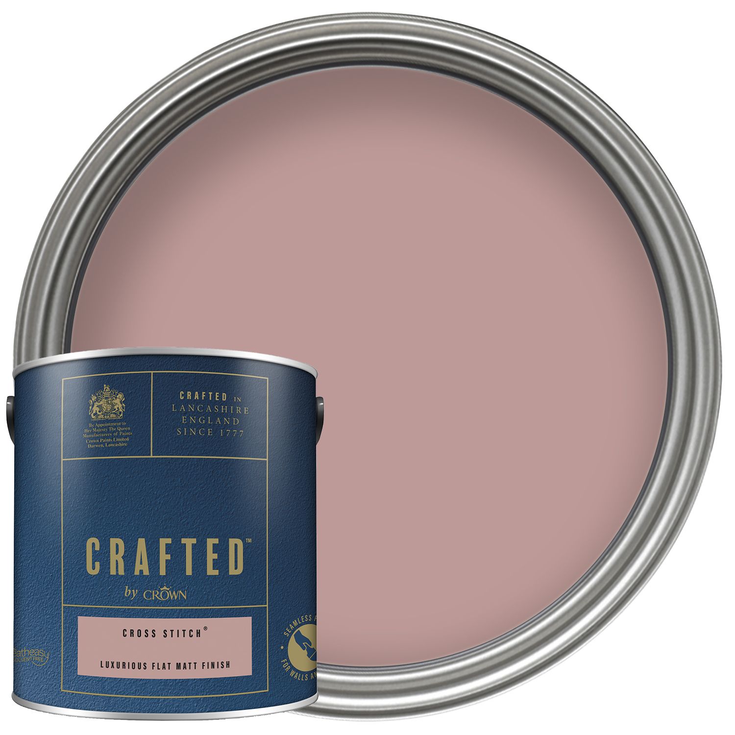 CRAFTED™ by Crown Flat Matt Emulsion Interior Paint - Cross Stitch™ - 2.5L