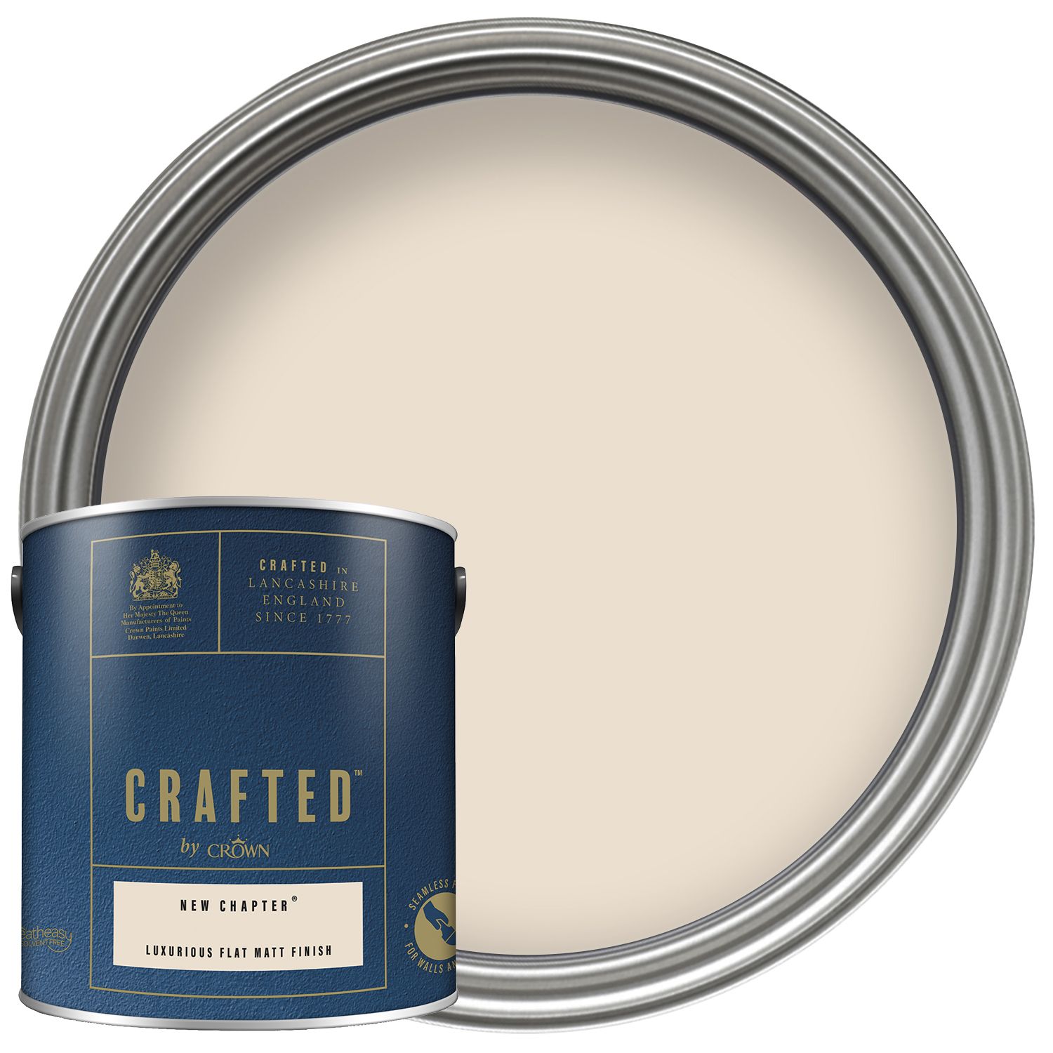 CRAFTED™ by Crown Flat Matt Emulsion Interior Paint - New Chapter™ - 2.5L