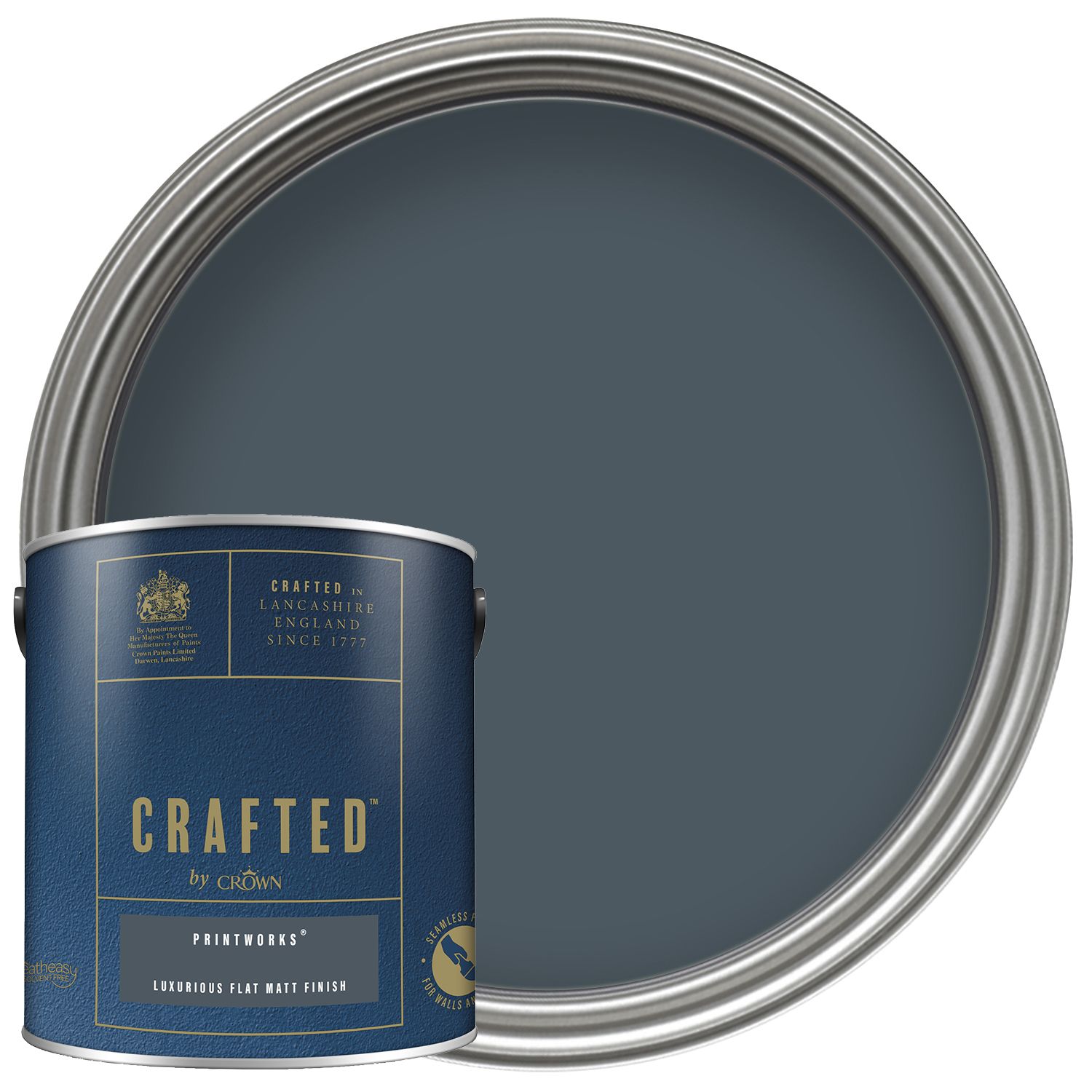 CRAFTED™ by Crown Flat Matt Emulsion Interior Paint - Print Works™ - 2.5L