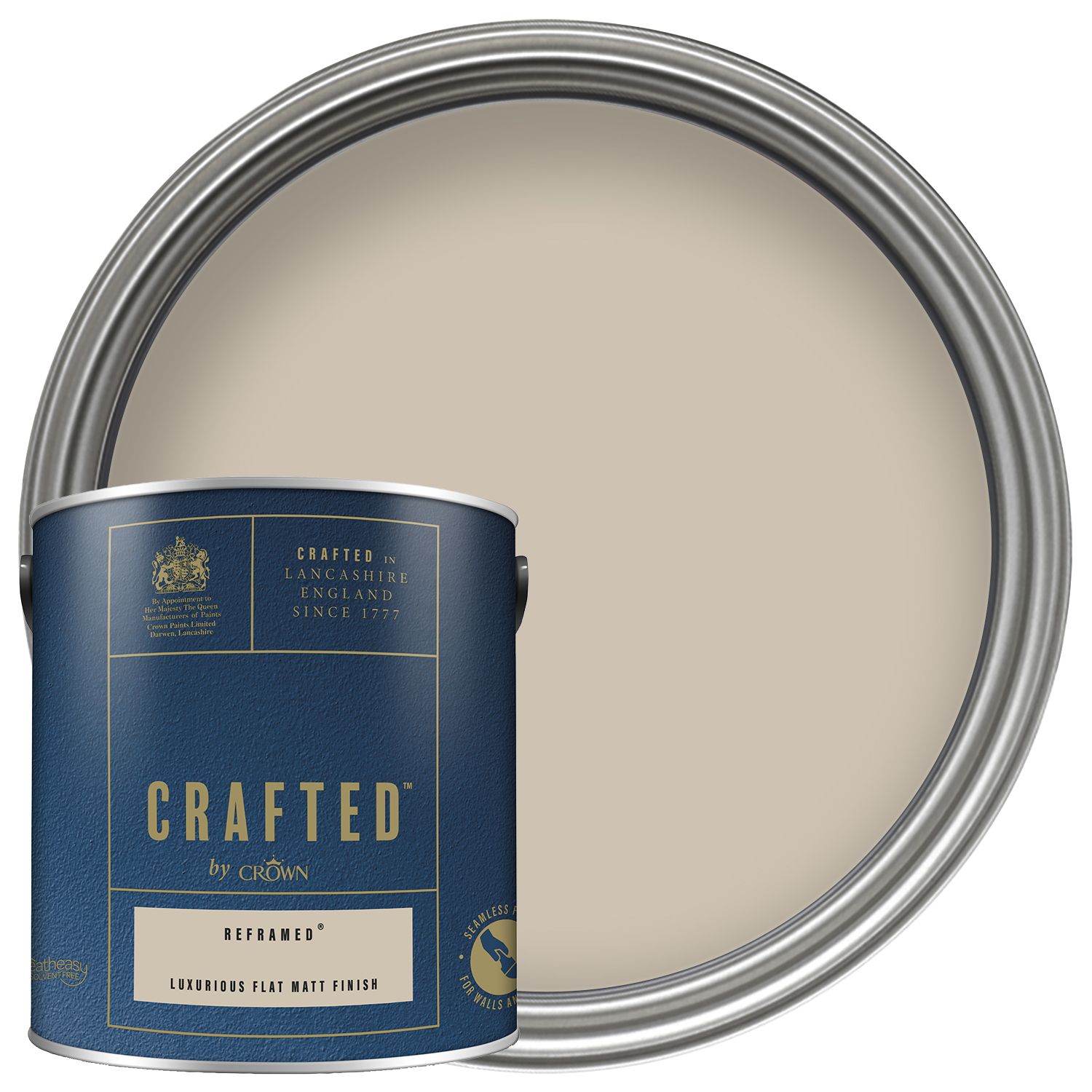 CRAFTED™ by Crown Flat Matt Emulsion Interior Paint - Reframed™ - 2.5L